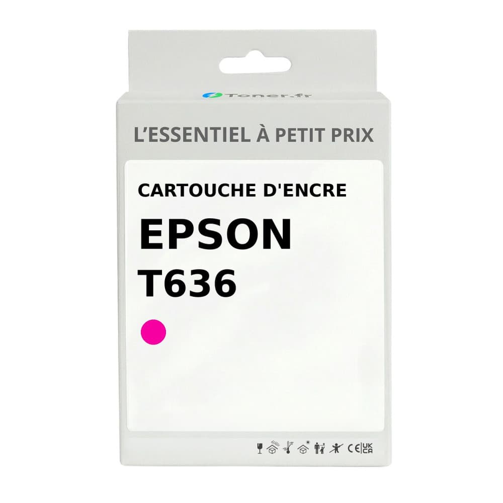 Cartouche d'encre compatible Epson T636 Magenta